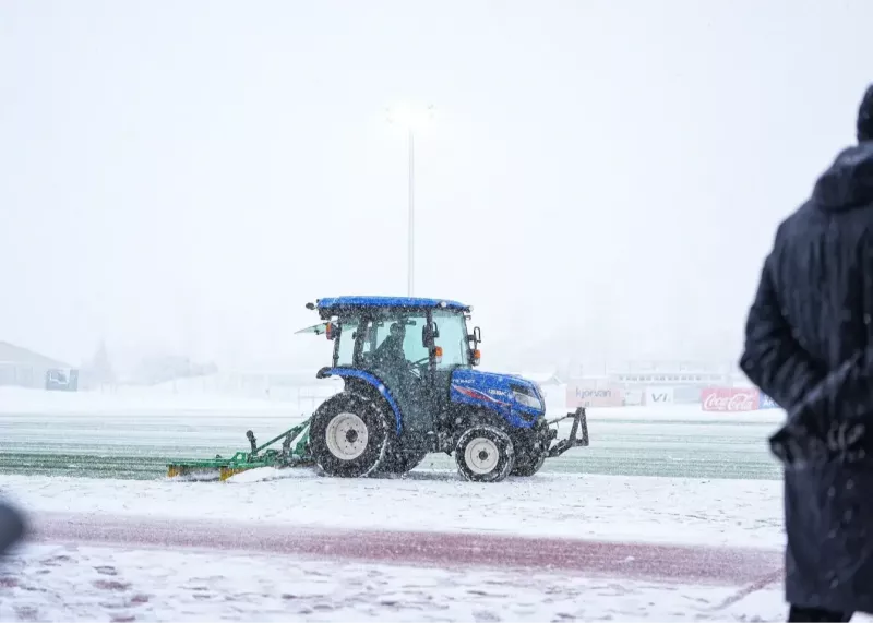 بارش برف باعث لغو فینال سوپرکاپ ایسلند شد