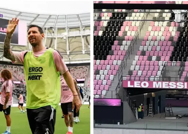 زبان مسی با دیدن ورزشگاه جدید بند آمد