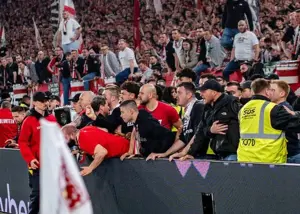 جنجال بزرگ در آلمان: هجوم هواداران به زمین!
