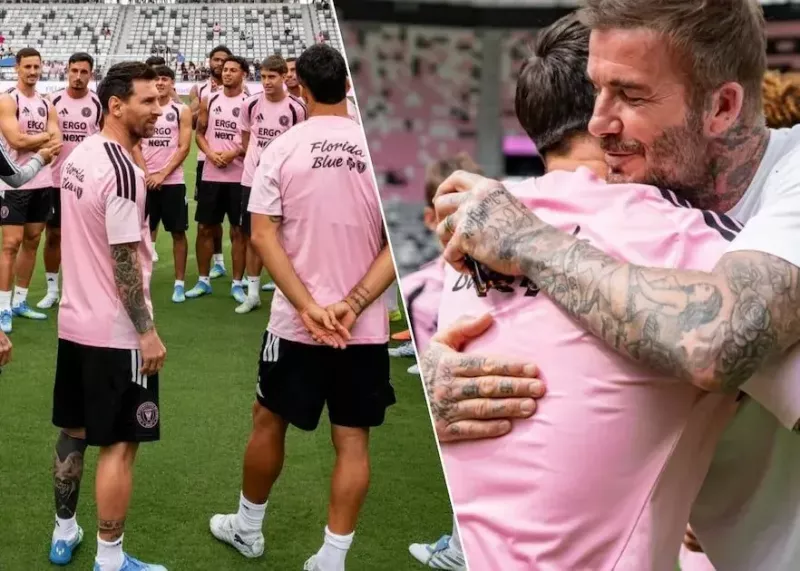 رونمایی از سکوی مسی و ابراستادیومِ دیوید بکام (عکس)