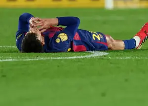 مچ پای ستاره بارسلونا پیچ خورد
