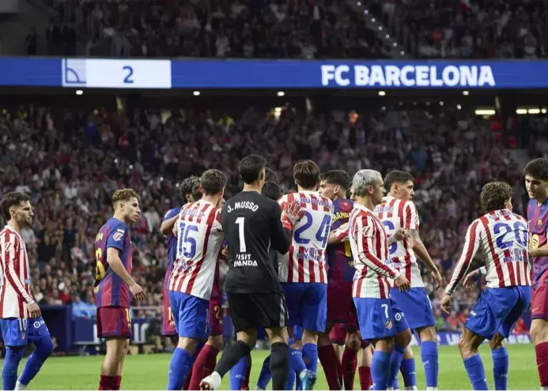 بارسا نگران جنگ تمام‌عیار اتلتیکو در لیگ قهرمانان