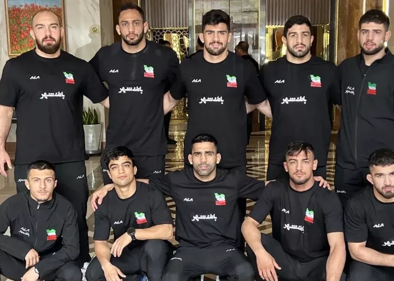 ستاره های کشتی آزاد ایران به بیشکک رسیدند