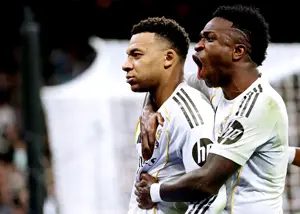 نمره صفر: امباپه و وینیسیوس درهم کوبیده شدند