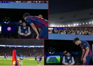 یوفا نمایشگر VAR را روی ستاره بارسا بست!