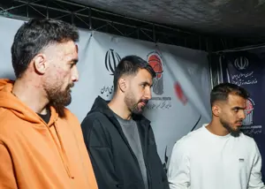 ملیپوشان بسکتبال در قلب تهران: ما سرباز وطن هستیم