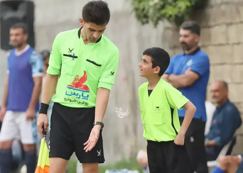 ورود پسر داور لیگ برتری به عرصه قضاوت(عکس)