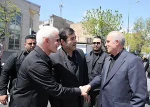 وزیر ورزش و تاج در اربعین رهبر شهید انقلاب(عکس)