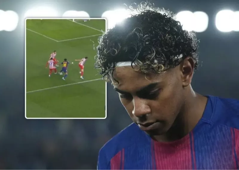 معاشقه بیپایان و بیسرانجام یامال با توپ! (عکس)