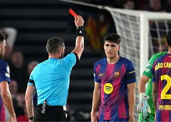 آمار فاجعه‌بار: بیشترین کارت قرمز اروپا برای بارسا