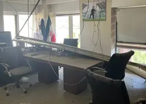 تخریب دفتر کار تاج و قلعه‌نویی در حملات اخیر!