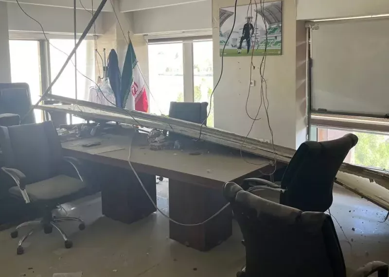 تخریب دفتر کار تاج و قلعه‌نویی در حملات اخیر!