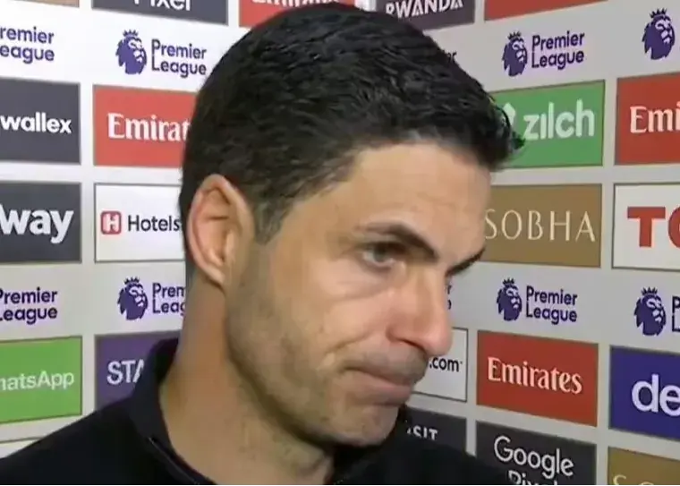 آرتتا: این شکست مشتی محکم روی صورتم بود