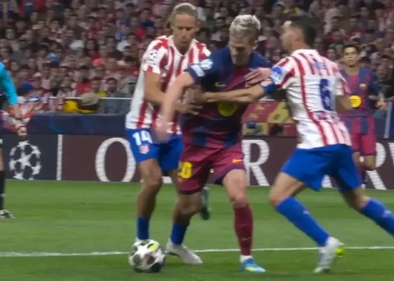 کارشناسی صحنه مشکوک به پنالتی برای بارسلونا