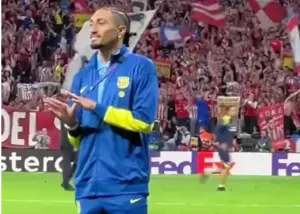 برخورد تند رافینیا با اتلتیکو: حذف میشوید (عکس)