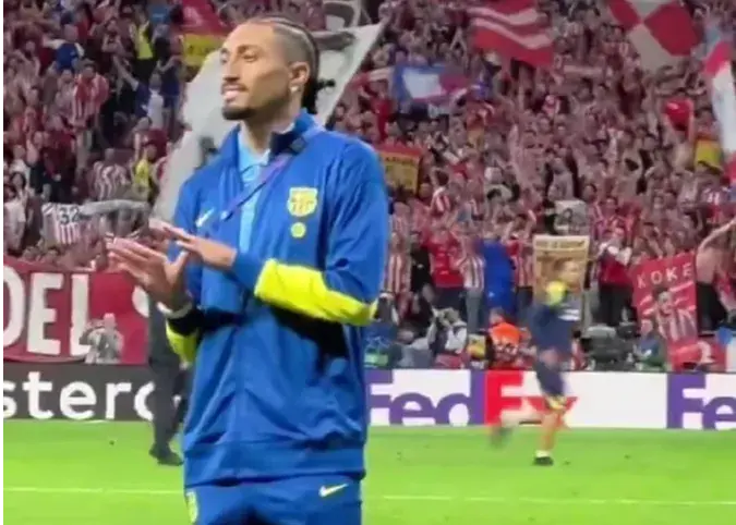 برخورد تند رافینیا با اتلتیکو: حذف میشوید (عکس)