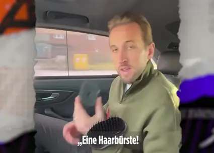 وسایل شخصی هری کین: برس و کرم ضدآفتاب!