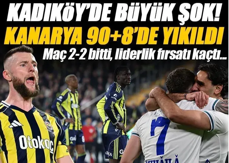 شوک بزرگ در استانبول: فنر در 90+8 فرو ریخت!