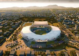 زیباترین ورزشگاه شاخ آفریقا در آستانه تکمیل! (عکس)