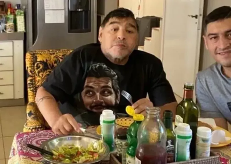 آخرین عکس مارادونا پیش از مرگ!