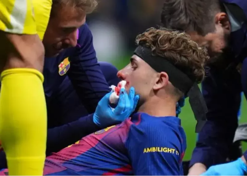  فرمین لوپز با ظاهری متفاوت در تمرین بارسلونا