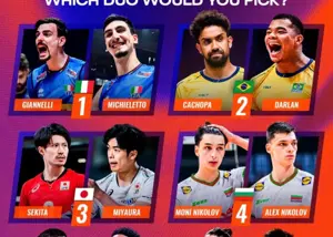 نظرسنجی FIVB: شش گزینه رویایی و یک انتخاب