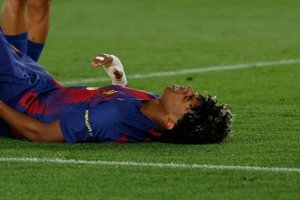 رختکن بارسا از مصدومیت شدید یامال شوکه شد