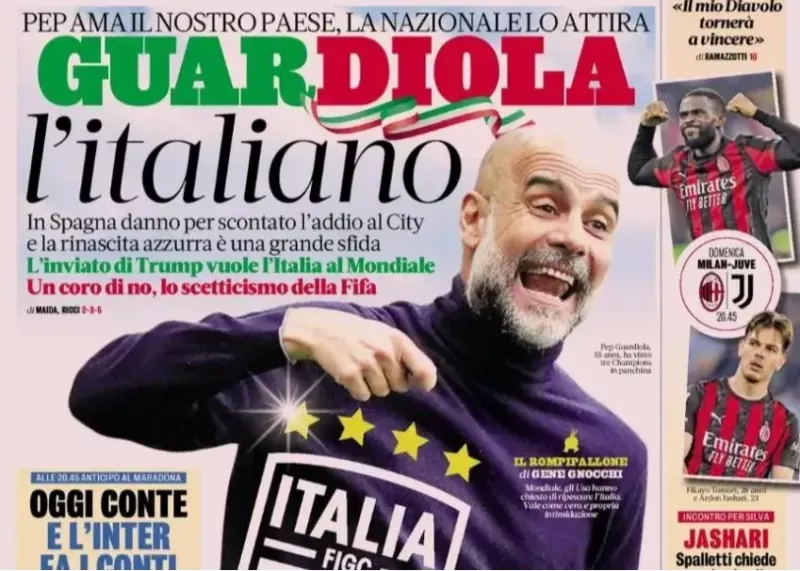 گواردیولا، زلزله هشت ریشتری فوتبال ایتالیا