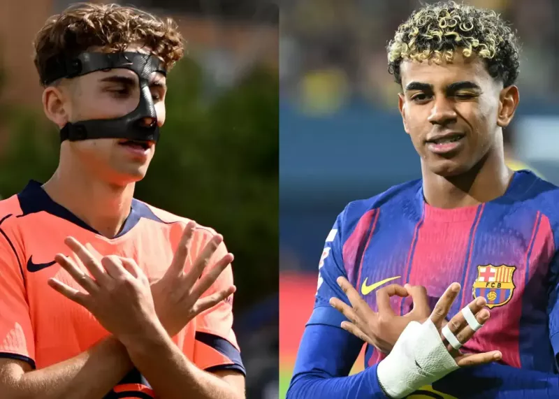 پیام یامال به ستاره بارسا برای شادی گل خاص!