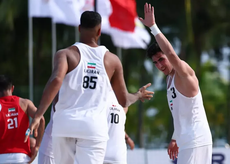 هت تریک برد ساحلی بازان هندبال در سانیا