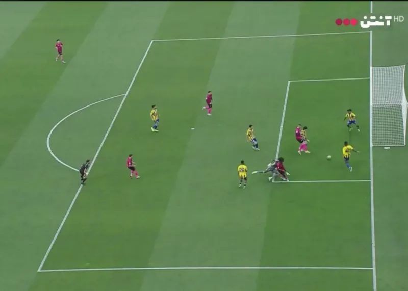 شوک به منتظری مقابل دروازه خالی! (عکس)