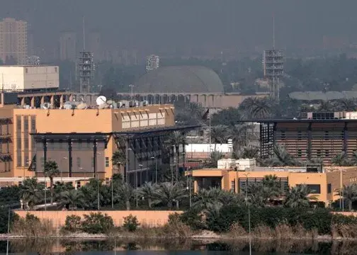 فعال شدن پدافند سفارت آمریکا در بغداد