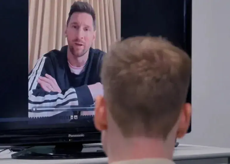 حضور ناگهانی مسی در رختکن باشگاه اسپانیایی‌اش!