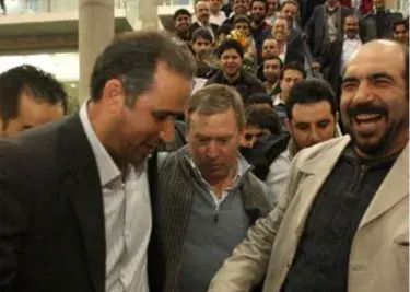 سقوط قهرمان لالیگا روی پله برقی فرودگاه امام!