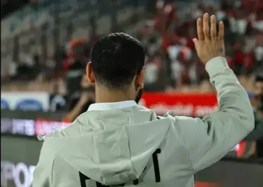 محمد صلاح به جای بازی، تماشاگر شد! (عکس)
