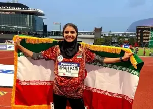 دختر دوومیدانیکار ایران نایب قهرمان جوانان آسیا شد