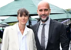 ‫گواردیولا و همسر سابقش: کنار هم اما جدا از هم