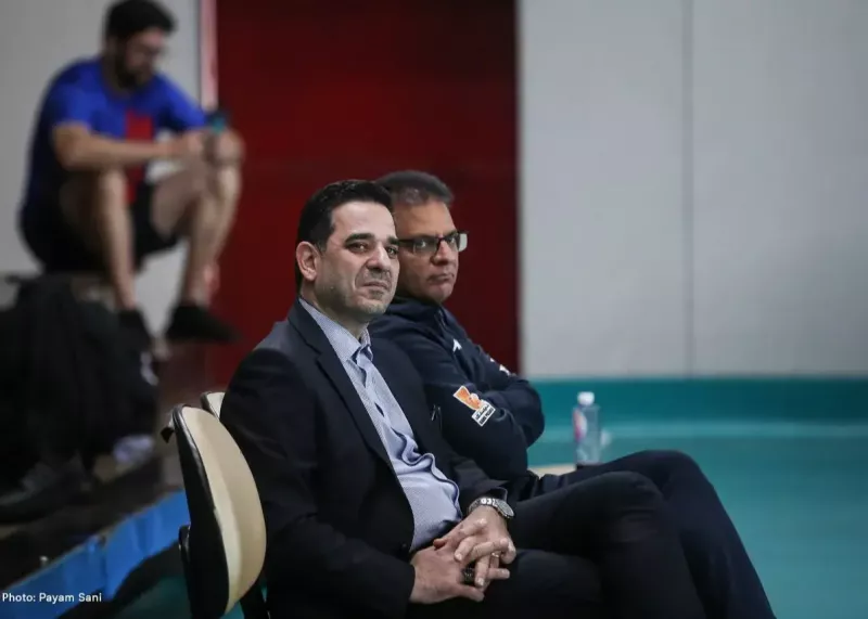 مرد اول والیبال ایران در کنار ملیپوشان