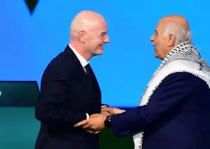 رئیس فدراسیون فلسطین پشت درهای آمریکا!