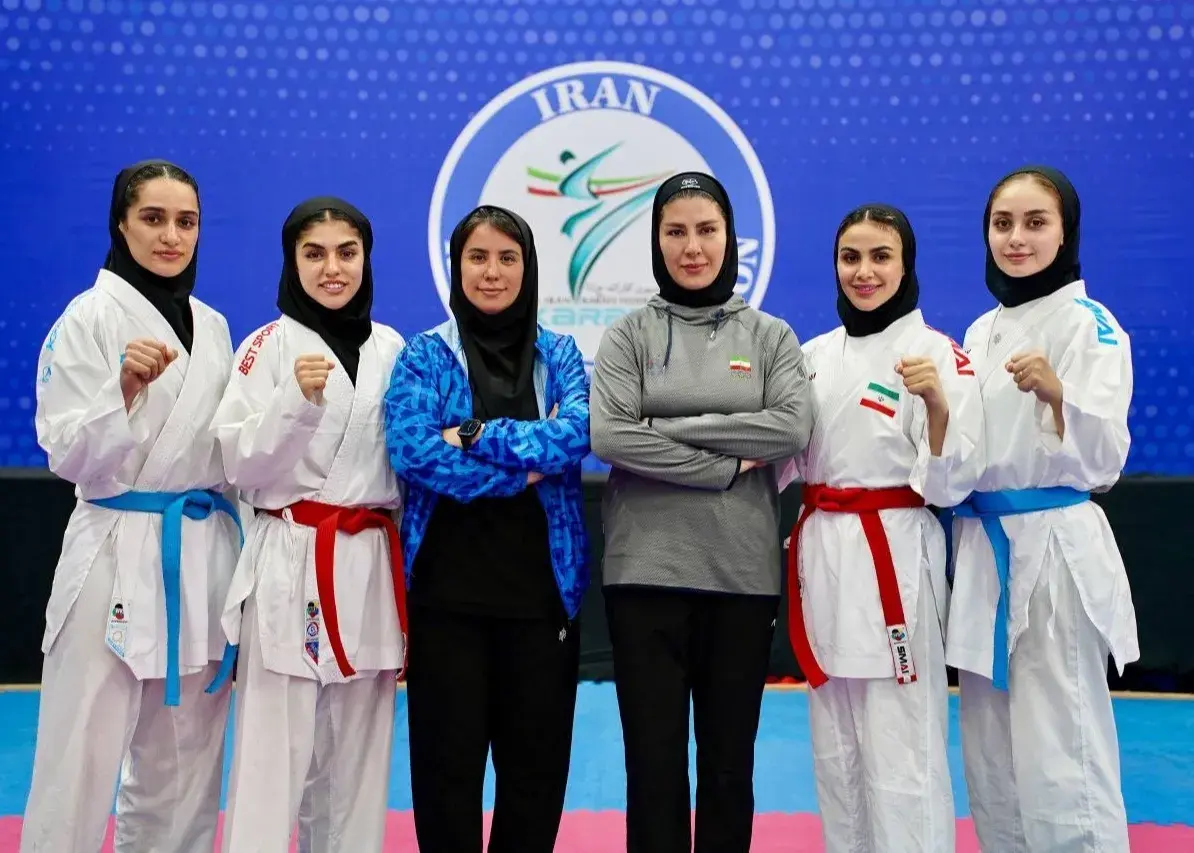 زنان کاراته ایران فینالیست کومیته تیمی شدند