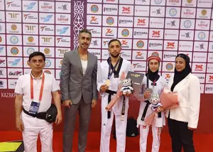 یک طلا و یک نقره برای تکواندوی ایران در قزاقستان