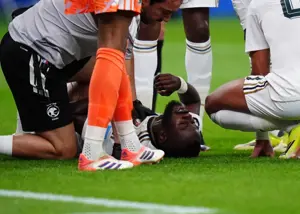 مصدومیت ترسناک برای ستاره عربستان (عکس)