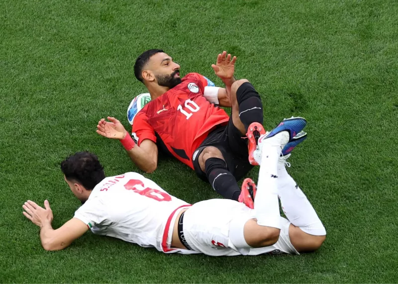 همسترینگ صلاح مقابل ایران کشیده شد!