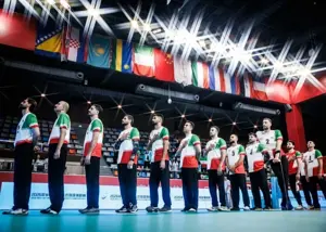 خیز بلند مردان والیبال نشسته به سوی لس آنجلس