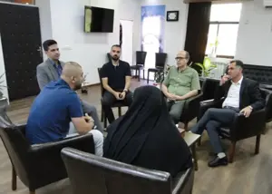 نشست مشترک مازیار و مدیران ملوان با فرماندار انزلی