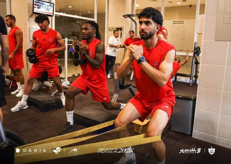 تمرین سریع پرسپولیس در بدو ورود! (عکس)