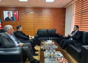 وزیر ورزش ایران وارد جمهوری آذربایجان شد