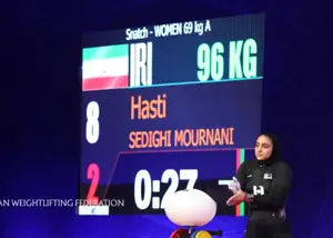 هستی یک طلای دیگر برای وزنه برداری صید کرد