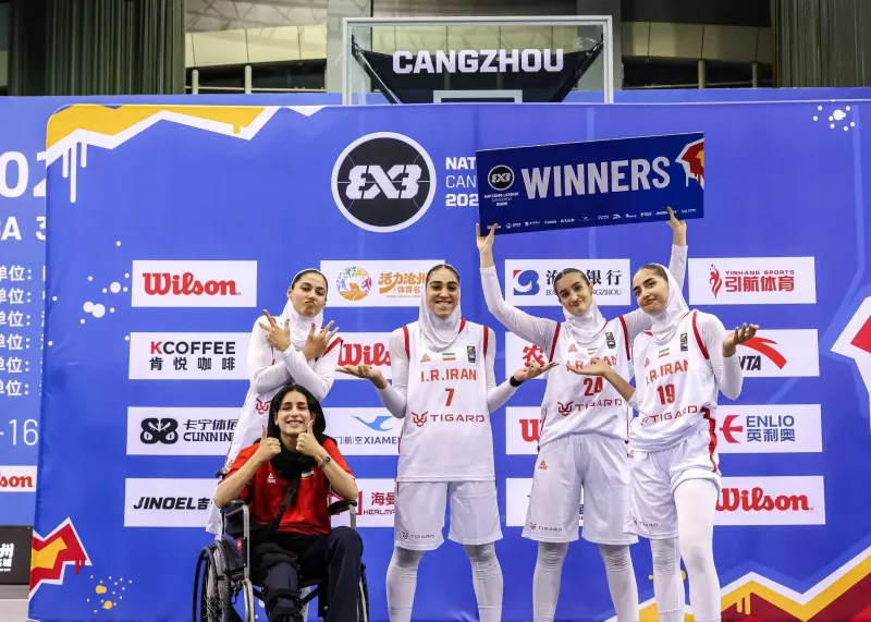 ‏دبل قهرمانی دختران و پسران ایران در بسکتبال 3X3 