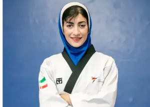 مبینا چراغ اول را برای تکواندو روشن کرد